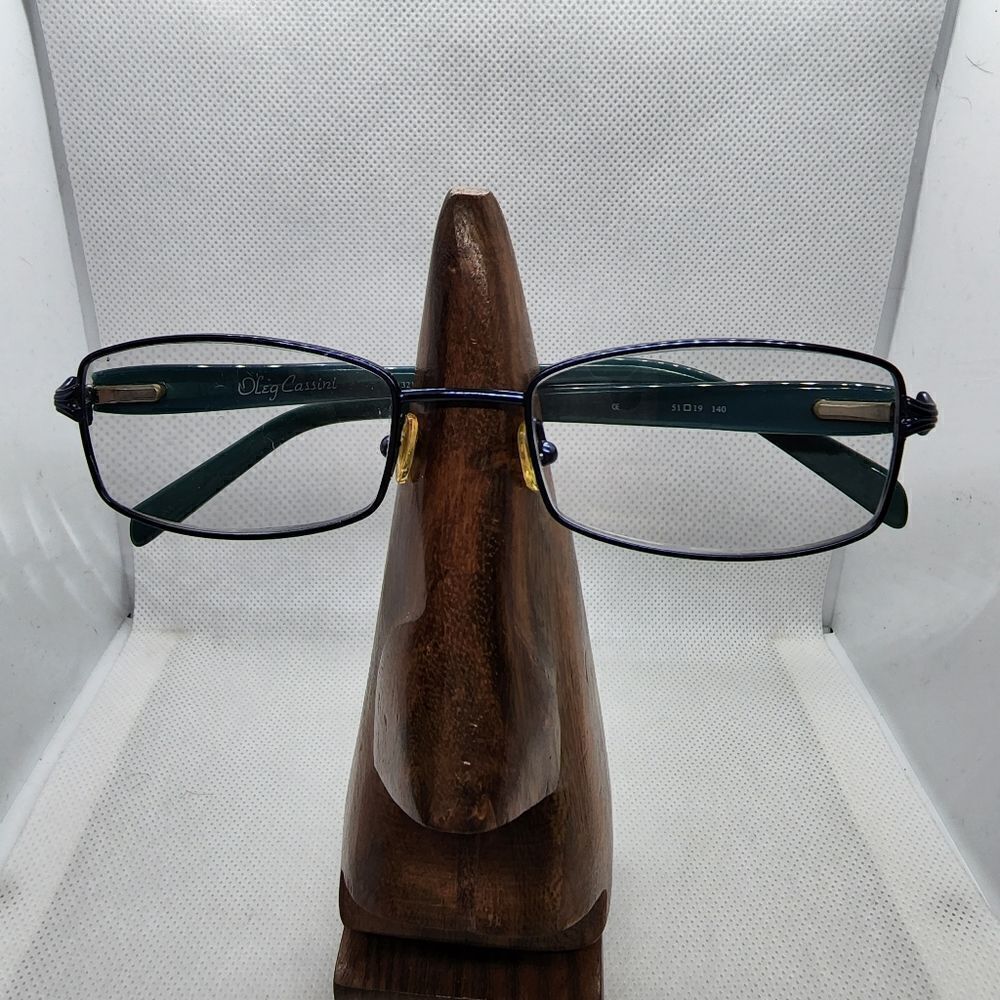 Oleg Cassini Blue & Gray Prescription Glasses Frames